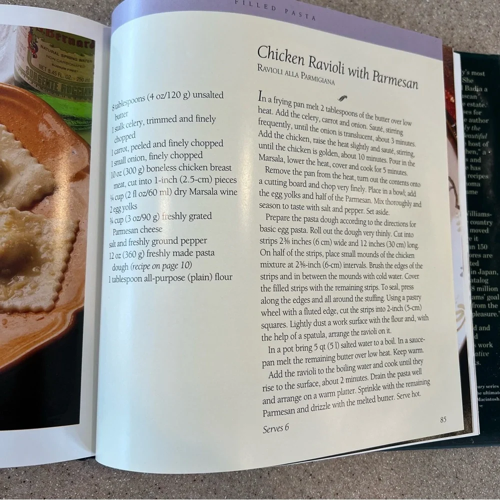 Williams-Sonoma Kitchen Library Hardcover Cook Book-PASTA